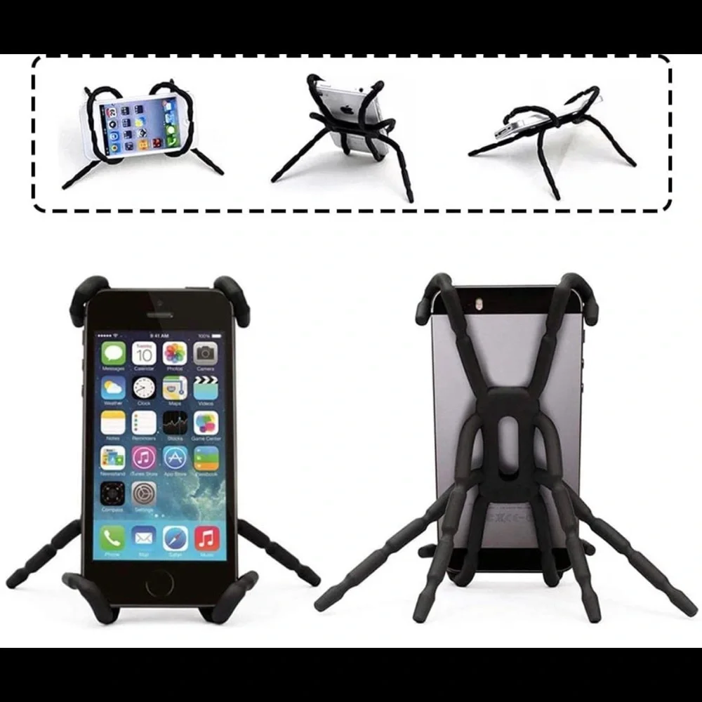 Universal Multi-function Portable Spider Flexible Grip Smart Phones GPS Car Bicy
